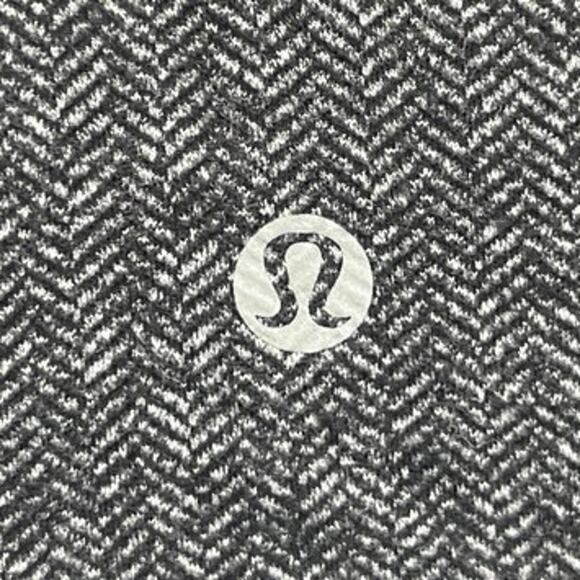 Lululemon Define Women's Gray Herringbone Zip Up High Neck Thumbholes Jacket 6 - Picture 4 of 5